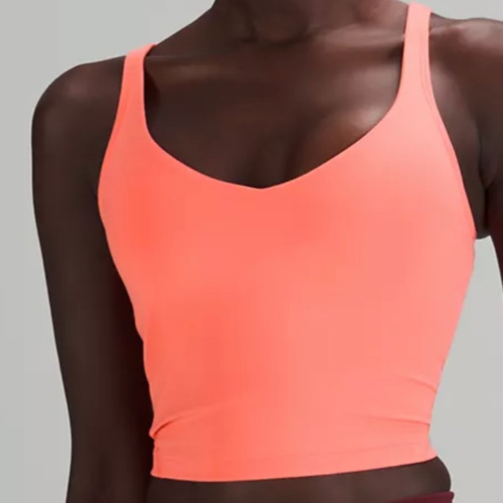 BNWOT lululemon align tank in raspberry cream.